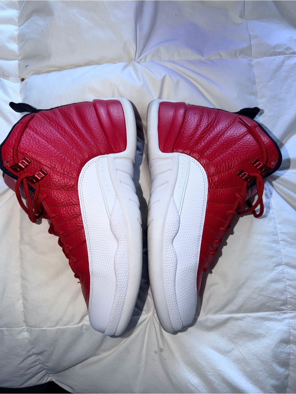 Air Jordan 12 Retro Gym Red White Men’s 8.5 Women’s 10 OG Box - Picture 5 of 11